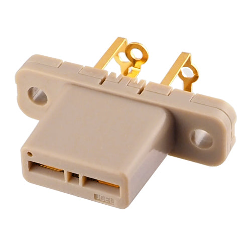 Power device socket, 3 terminal, PCB mounting type, for busbar connection, T3P-L214-BB-BK-P, 1 piece