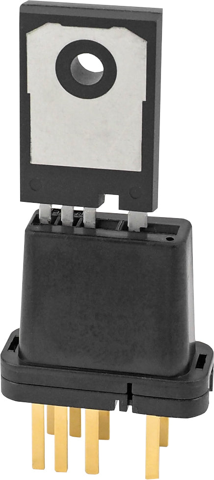 Power device socket, 4-terminal socket, TO-247 4L compatible, T4PNF-L214-ST-BK, 1 piece