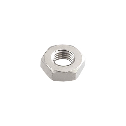 Hexagon Nut Type-3 Fine pitch thread Brass (Ni plating) M6x0.75 NUT-M6XP075-T35-BR-N 10 pieces