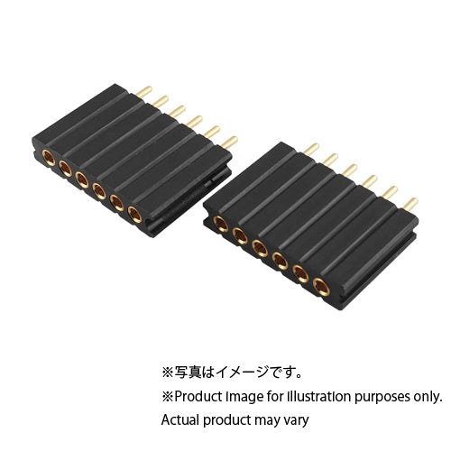 Pin socket(Sockets for devices) (6 pins x 1 row) PDSA-1081-S06-GG, 10 pieces