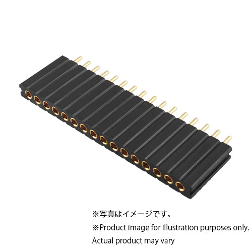 Pin socket(Sockets for devices) (16 pins x 1 row) PDSA-1081-S16-GG, 10 pieces