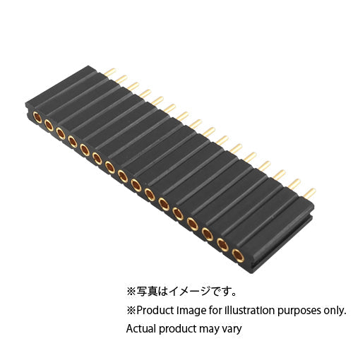 Pin socket(Sockets for devices) (16 pins x 1 row) PDSA-CM1-S16-GG, 10 pieces