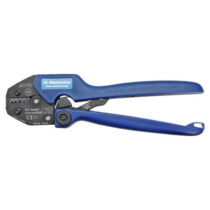 Crimping tool for RF coaxial connectors