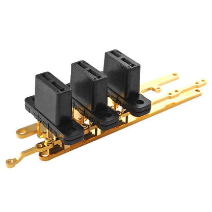 Power device socket, 3 terminal, PCB mounting type, low inductance, for busbar connection, TT3P-L214-BB-BK, 1 piece