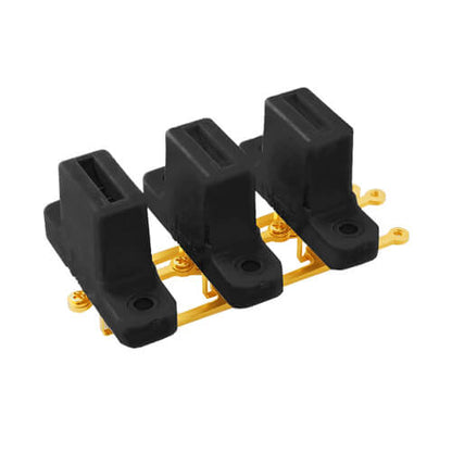 Power device socket, 3 terminal, PCB mounting type, for busbar connection, T3P-L214-BB-HT, 1 piece