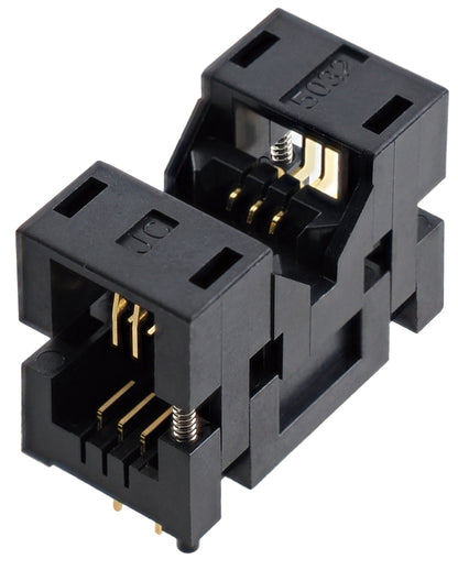 Crystal device socket GUT10-6-5032T12-P127, pack of 10